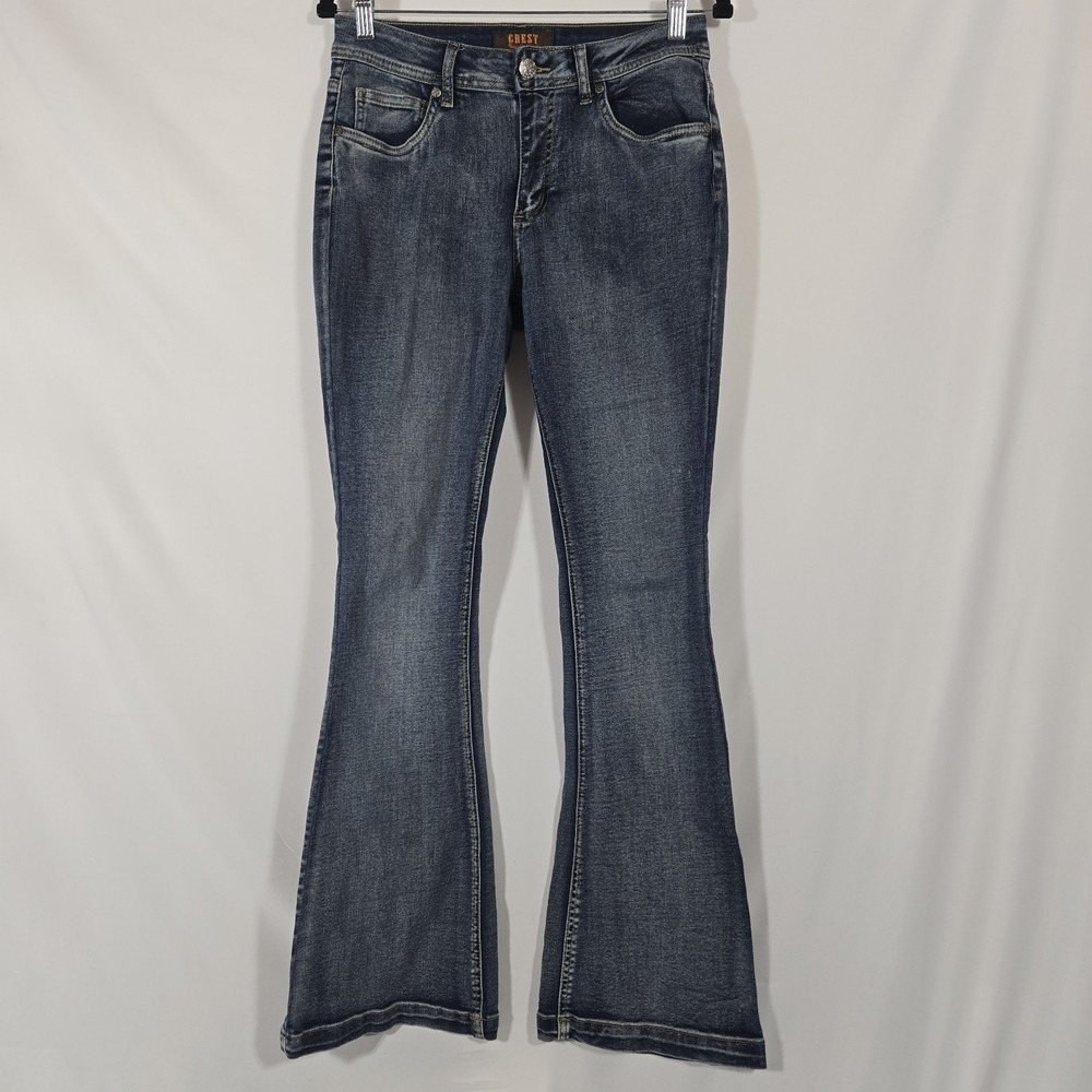 Vintage Crest Flared Jeans | Y2K | Women's Size 11